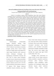 Dapat mengaplikasikan konsep pembelajaran melalui seni untuk merancang, merekabentuk serta melaksanakan aktiviti pengajaran dan pembelajaran dalam mata pelajaran yang lain. Pdf Sistem Pendidikan Indonesia Pada Masa Orde Lama Periode 1945 1966