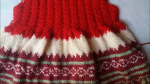 By the 20th century machine knitting had taken over although women were chiefly still being employed to operate the machines. Multi Colour Frock Knitting Design Part 1 Youtube