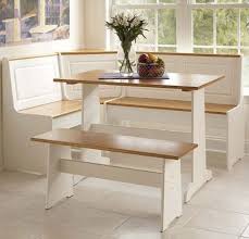 Wood breakfast brown vintage wooden decorative bed table tea tray handles. Dining Nook Corner 3 Pcs Breakfast Set Black Table Bench 6 Seat For Sale Online Ebay
