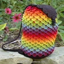 This panel can be added to a variety of knitting projects such as sweaters, hats, blankets, and more. Abc Knitting Patterns Rainbow Dragon Backpack