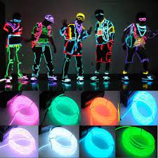 10 Color Flexible Neon Light Glow El Wire Rope Tube Car Dance Party Controller Ebay Glow Stick Party Neon Party Glow Party