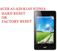 Tablets fall somewhere between smartphones and laptops. Acer A3 A20 K1ay Iconia Tab 10 Hard Reset Acer A3 A20 K1ay Iconia Tab 10 Factory Reset Unlock Pattern Lock Hard Reset Any Mobile