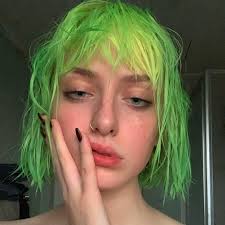 E V E On Instagram Zzzzzz Hair Inspo Color Neon Green Hair Aesthetic Hair
