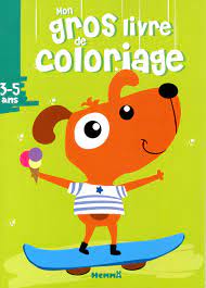 Mon Gros Livre De Coloriage 3 5 Ans Chien Sur Skateboard Gros Livres De Coloriages French Edition Sojic Stephanie 9782508031502 Amazon Com Books