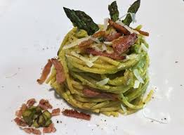 Poi scolateli e tagliateli a pezzetti. Spaghetti Con Asparagi In Doppia Consistenza E Guanciale Croccante Piu Ricette