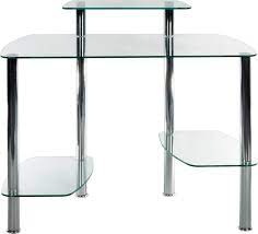 Glass computer desks found in workplaces as well as homes. Glacier Computer Desk