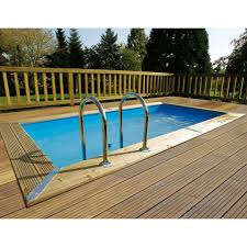 Piscine Bois Rectangulaire 250x450cm Urbanpool Ultra Equipee Ubbink