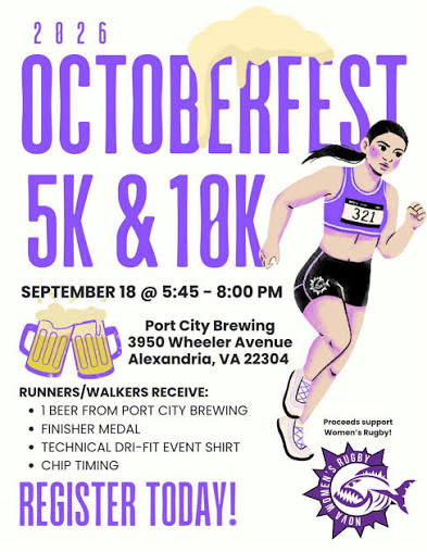 2026 Oktoberfest 5K and 10K at Port City Brewing in Alexandria