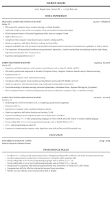 This service is provided by intelligent cv at no cost and is intended for use as is. Computer Vision Scientist Resume Sample Mintresume