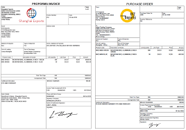 how to create a proforma invoice and purchase order