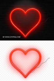 Name * email * website. Hd Red Beautiful Neon Heart Love Valentine Png Citypng