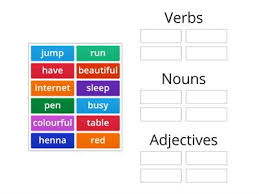 A vase of roses stood on the table. Noun Or Verb Teaching Resources