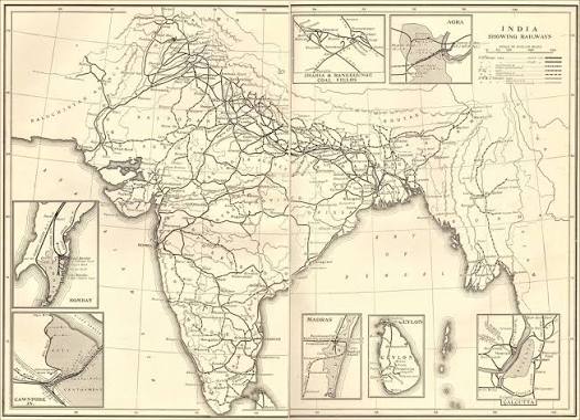 India Railways - Railway Map of British India (1913) | Flickr