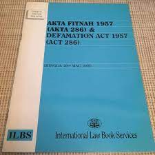 Defamation acts may be a generic name either for legislatio. Akta Fitnah Defamation Act 1957 Textbooks On Carousell