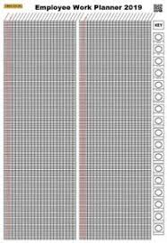 details about 2019 staff employee 365 day holiday work planner chart a1 jan dec 2019