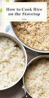 How To Cook Rice On The Stove Recipe How To Cook Rice Cooking Rice On The Stove