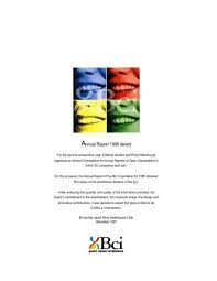 Check spelling or type a new query. Annual Report 1996 Award Bci