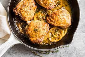 Put the chicken thighs back into pan. Skillet Lemon Garlic Chicken Thighs Get Inspired Everyday