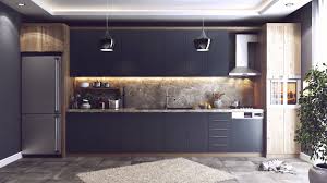 modern kitchen 3d model vray settings