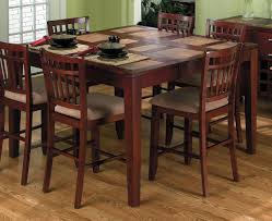 tall kitchen table with 8 chairs