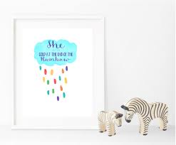 She Is The Gold At The End Of The Rainbow She Is The Gold At The End Of The Rainbow Rainbow Baby Rainbow Nursery Decor Nursery Wall Art Rainbow Nursery Decor Rainbow Nursery Nursery Wall Art
