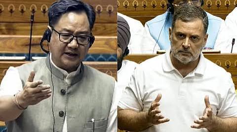 भस्मासुर है कांग्रेस…राहुल को पढ़ना चाहिए अपनी पार्टी का इतिहास, सहयोगियों को खत्म करना आदत: किरेन रिजिजू