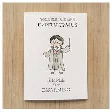 Harry Potter Greeting Card Harry Potter Harry Potter Card Valentine S Day Card Love Card Funny Card Punny Pun Greeting Card Potter Harry Potter Segnalibri E San Valentino