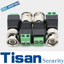 Bnc male plug is great choice for you all. 10pcs Bnc Connectors Diy For Cctv Surveillance Video Camera Coaxial Cat5 Cat6 Cables Cctv Surveillance Bnc Connector Video Surveillance