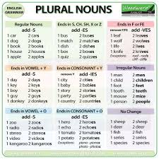 Irregular Plural Nouns English And Reading With Ms Summer
