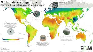 Nos permite ver con claridad la totalidad del planisferio y los límites que existen entre los países. El Potencial De La Energia Solar En El Mundo Mapas De El Orden Mundial Eom