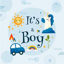Baby Shower Even Illustration For Boy Baby Boy Cards Baby Shower Greetings Boy Baby Shower Card