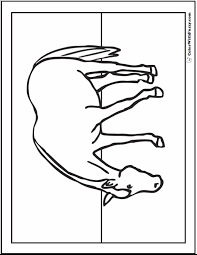 Magic moccasins horse coloring pages horse coloring. Horse Coloring Page Riding Showing Galloping