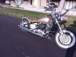 Vintage Gold V Star 650 Plasti Dip Bobber Bike Vintage Gold
