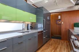 contemporary lime green kitchen remodel