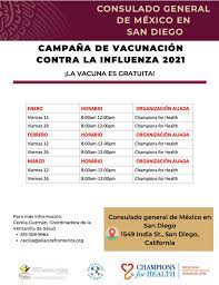 Debido a que no es posible determinar con certeza qué sucederá en otoño e invierno, los centros para el control y la prevención de enfermedades (cdc). Vacuna Contra La Influenza En Consulado Mexicano De San Diego