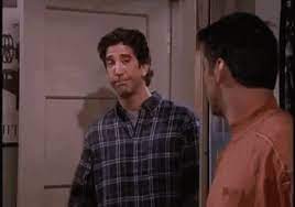 I always make an entrance gif. Ross Quiet Down Gif Friends Quiet Down Pipe Down Discover Share Gifs