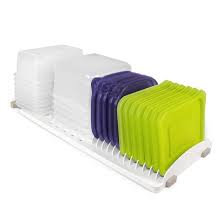 Drawer storastack organize your your food containers. Youcopia Storastack Food Container Storage Organizer White Walmart Com Walmart Com