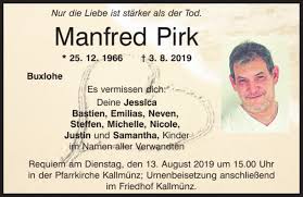 Location of pirk within neustadt a.d.waldnaab district. Traueranzeigen Von Manfred Pirk Mittelbayerische Trauer