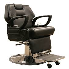 This Traditional Barber Chair Features Removable Headrest Dual Tilting Mechanisms Cushioned Arms 450lb Capacity And Black C Barber Chair Black Chair Barber