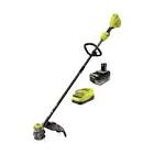 18V ONE  HP Brushless 15-inch Whisper Cordless Battery String Trimmer with 6 0 Ah Ba    P20190VNM RYOBI