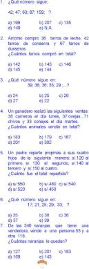Nuevo avance a1, a2 8. Matematicas 20 Ejercicios Resueltos De Tercer Grado De Primaria En Pdf Primaria Matematicas Tercer Grado Matematicas