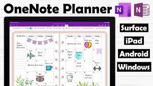 Maybe you would like to learn more about one of these? Onenote Planner How To Use Our Onenote Digital Planners On Surface Pro Ipad And Android Youtube