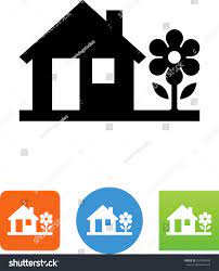 House With Flower U002f Home And Garden Icon Ad Sponsored U002f Flower House Icon Flowers Home And Garden Design Inspiration