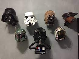 Diy Wall Mounted Helmet Stand Step By Step Star Wars Helmet Star Wars Man Cave Star Wars Bedroom