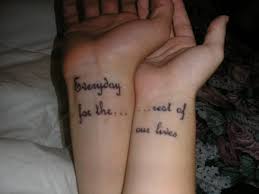 I don't think the arrows are pointing in a certain direction, but. Couple Tattoos Quotes Quotesgram