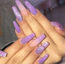 Acrylic nails often get a lot of bad press. Installation Of Acrylic Or Gel Nails In 2020 Purple Acrylic Nails Ombre Acrylic Nails Coffin Nails Designs