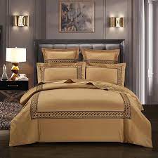 Give your bedroom a rustic chic look with the warmth of this montauk panel configurable bedroom set. Chic Home Embroidery White Grey Gold Bedding Set Queen King Size 4ps Egyptian Cotton Comforter Cover Bed Sheet Set Pillow Shams Bedding Sets Aliexpress