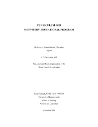 The ministry of education is dedicated to ensuring that all guyanese are given the best possible opportunity. Curriculum For Midwifery Education Program Ministry Of Health