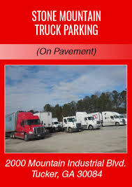 stone mountain big rig truck parking atlanta usa tractor trailer parking stone mountain big rig truck parking