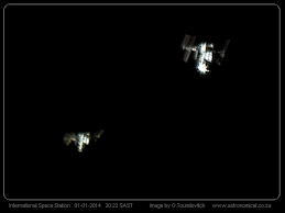 Image result for international space station through telescope